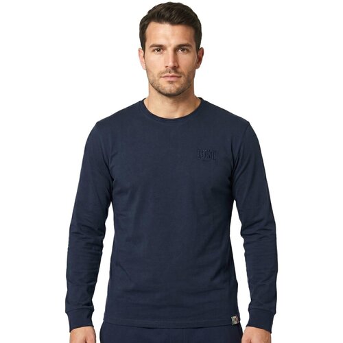 Leone 1947 Majice z dolgimi rokavi Man Long Sleeves Small Logo Modra Cene