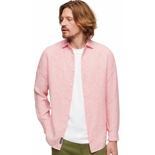 Superdry roze prugasta muška košulja SDM4010607A-2ES Slike