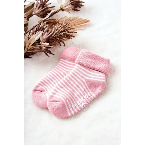 Aura.via Children's Socks stripes Pink and white