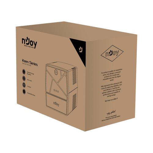 Njoy Keen 2000 USB - UPLI-LI200KU-CG01B 2000 VA / 1200 W, Line Interactive, 4 x Schuko, USB port, RJ11/45 port, Automatic Voltage Regulation ups Slike