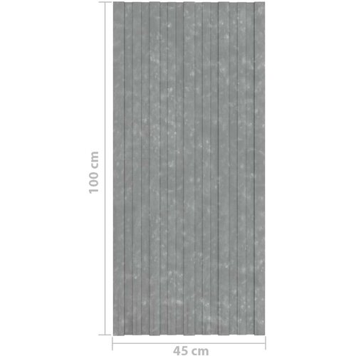  panel 12 pcs Srebrno 100 x 45 cm Pocinčani čelik - Srebrno 100 x 45 cm 12 Slike