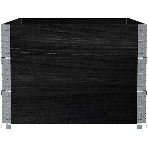  Okviri za palete 3 kom crni 120 x 80 cm od masivne borovine Slike