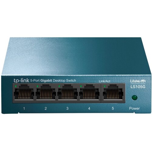 Tp-link LiteWave 5-Port Gigabit Desktop Switch, 5 Gigabit RJ45 Ports, Desktop Steel Case, Wall Mount,... Slike