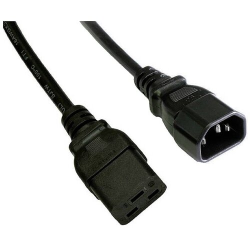 Akyga tok priključni kabel [1x ženski konektor IEC C19\, 16 A - 1x mo&scaron;ki konektor IEC\, C14] 1.80 m črna, (20414186) Cene