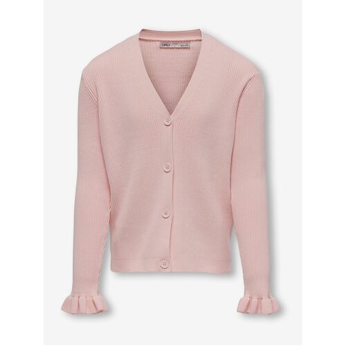 Only Light Pink Girls' Cardigan Sally - Girls Slike