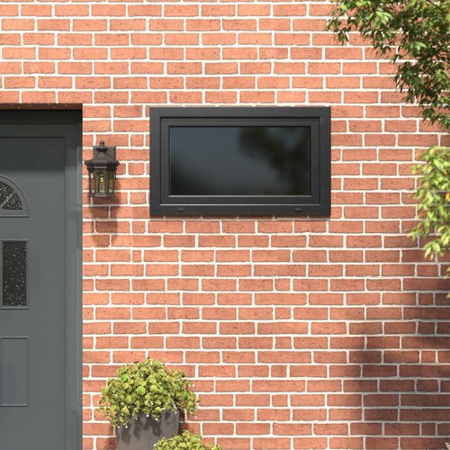  Prozor za podrum RISOR 100 x 60 cm PVC i staklo Antracit Slike