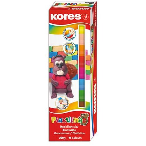 Kores Plastelin, 10 barv Cene