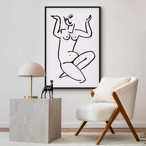  Slika - Uncertain Encouragement (1 Part) Vertical 80x120 U crnom drvenom okviru Slike