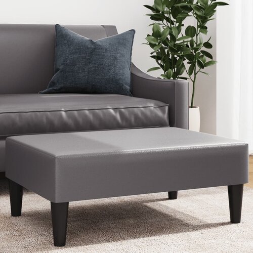 vidaXL Stolček za noge siv 77x55x31 cm umetno usnje Cene