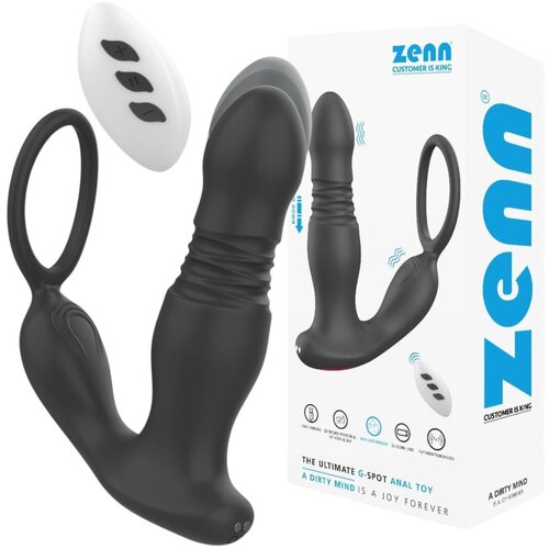 Zenn Vibracijski Analni Čep Z ObroČkom Za Penis Slike