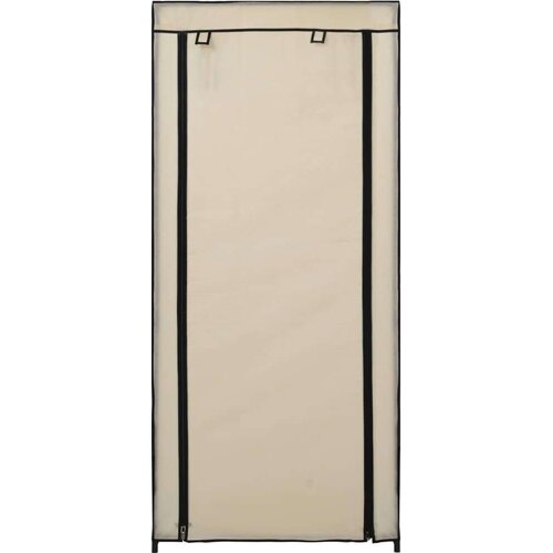 VidaXL 282429 shoe cabinet with cover cream 58x28x106 cm fabric Slike