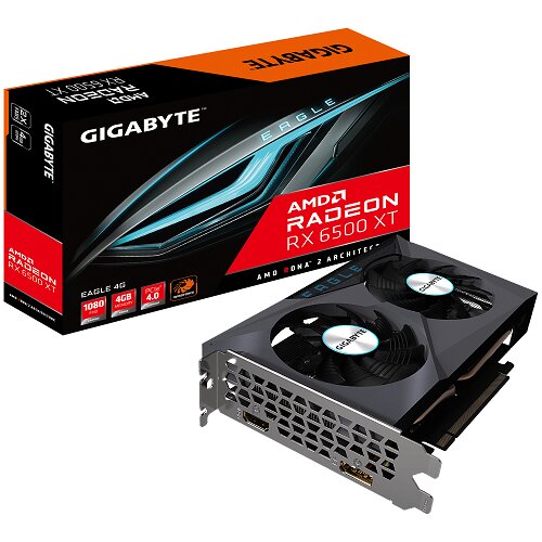 Gigabyte VGA RX 6500 XT Eagle;4GB GDDR6 64bit; HDMI,DP;[GV-R65XTEAGLE-4GD] Cijene
