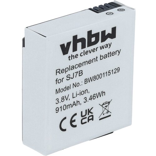 VHBW Baterija SJ7B za SJCam SJ7 Star, 910 mAh Slike