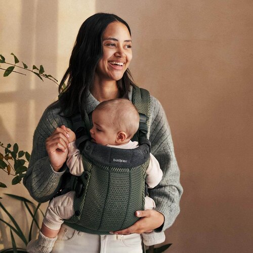 Baby Bjorn Kenguru 3D mesh Harmony dark green Slike