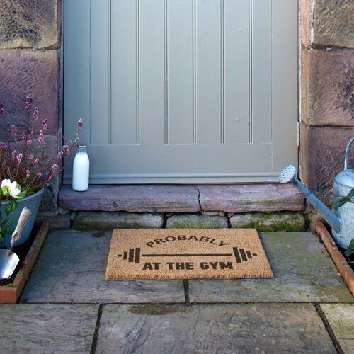 Artsy Doormats Predpražnik iz kokosovih vlaken 40x60 cm Probably At The Gym &amp;ndash; Slike