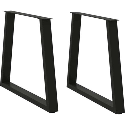  Noge za blagovaonski stol V-oblika 2 kom Crne 70 x (72-73,3) cm Čelik Cijene