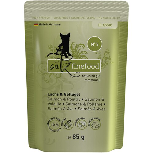  Varčno pakiranje catz finefood 16 x 85 g - Losos & perutnina Cene