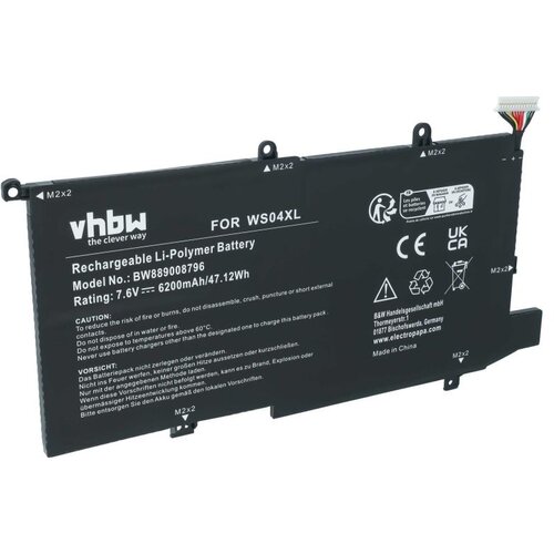VHBW Baterija za HP Spectre X360 14-EA / 14T-EA / 14-EA, WS04XL, 6200 mAh Slike