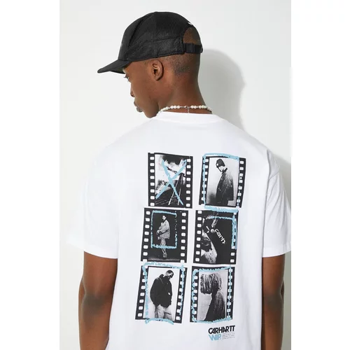 Carhartt WIP Pamučna majica S/S Contact Sheet T-Shirt za muškarce, boja: bijela, s tiskom, I033178.02XX