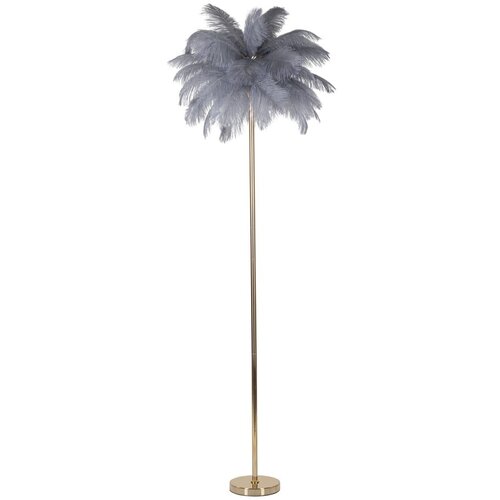 Mauro Ferretti Siva/zlata stoječa svetilka (višina 160 cm) Palm – Cene