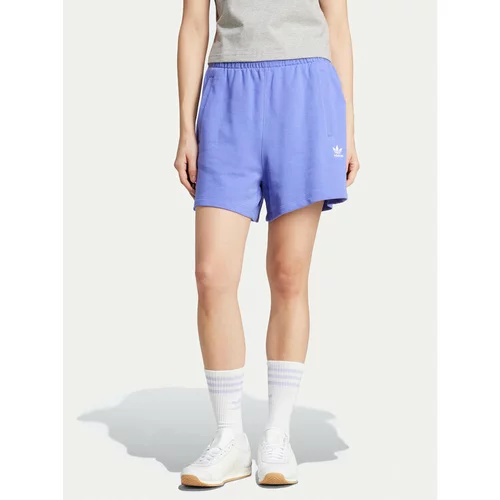 Adidas Športne kratke hlače Essentials French Terry IW5708 Modra Loose Fit