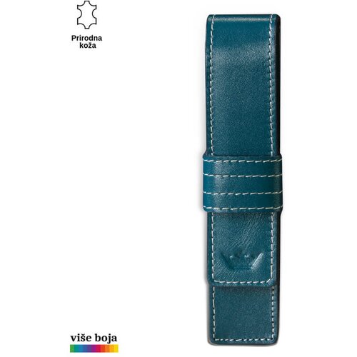 PRINC LEATHER Futrola za jednu olovku &Scaron;tep, Petrol Cene