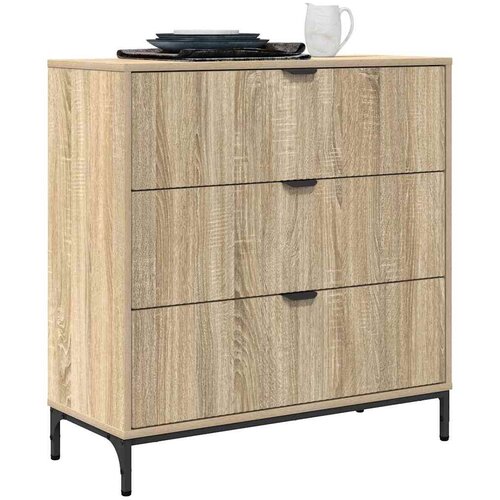 VidaXL Ormarić / Komoda sonoma hrast 79,5 x 33 x 82 cm Konstruirano drvo Slike