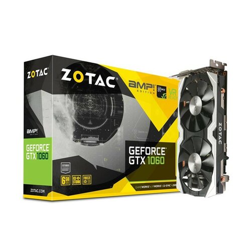 Zotac GeForce GTX1060 6GB AMP Edition, HDMI/DVI-D/3xDP/192bit ZT-P10600B-10M grafička kartica Slike