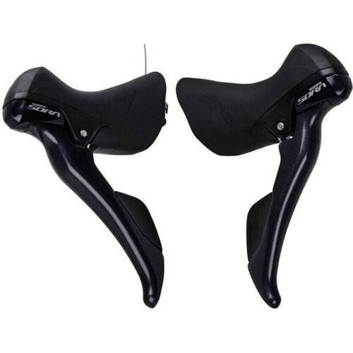 Shimano RUČICE MENJAČA/KOČNICA STR3000 9X2 BRZINE INNER CABLE 2000MM/1700MM OUTER CASING SP41 600MM/600MM/300MM BLACK BRAKE INNER CABLE 670MM/1250MM BRAKE OUTER 800MM1400MM INDPACK ESTR3000DPA Slike