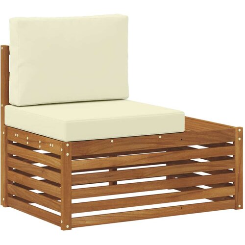  Set vanjskih sofa s jastukom 2 Komad Prirodna i krem Slike