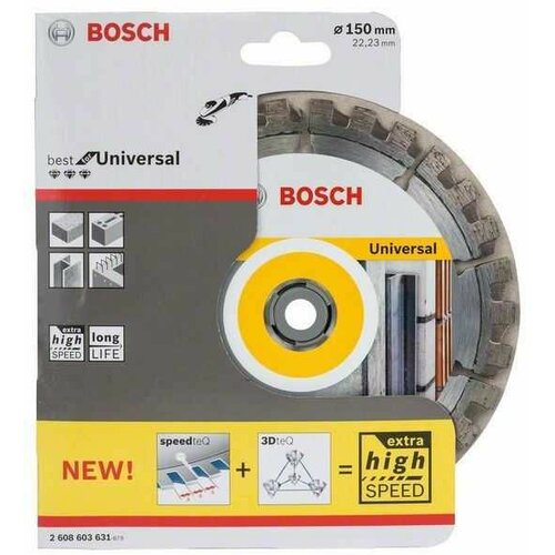 Bosch dijamantska rezna ploča Best for Universal 2608603631/ 150 x 22/23 x 2/4 x 12 mm Slike