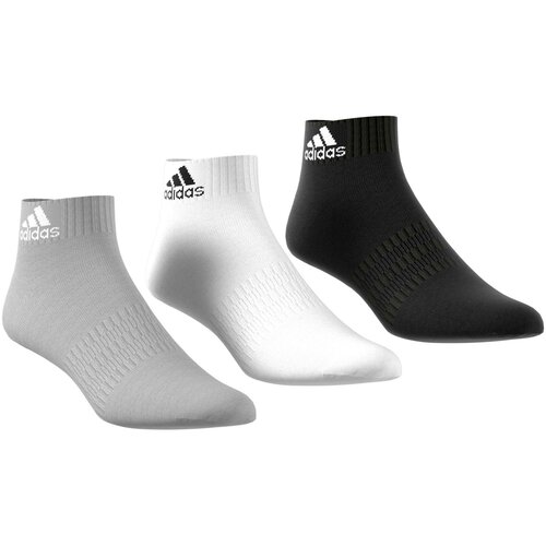 Adidas muške čarape cush ank 3/1 crne, bele i sive Slike