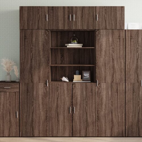 VidaXL Ormarić za pohranu boja hrasta 80x42,5x225 cm konstruirano drvo Slike