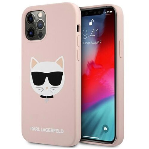 Karl Lagerfeld Klhcp12mslchlp za iphone 12 pro roza silikonska za&amp;scaron;čita - choupetts head Slike