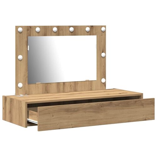  Toaletni stol Smeđa 100 x 40 x 70 cm Konstruirano drvo Slike