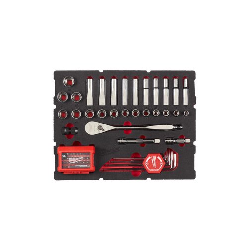 Milwaukee set nasadnih ključeva i pribora, packout, 10 24 mm, 70 kom 4932480716 Slike