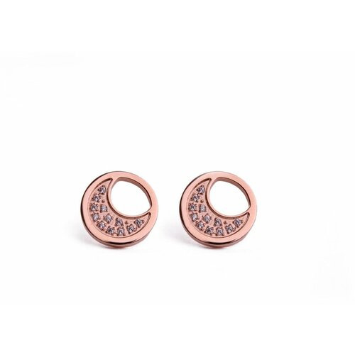 Rose Gold Moon earrings Cene