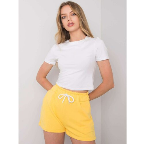 Fashion Hunters RUE PARIS Yellow sweat shorts Slike