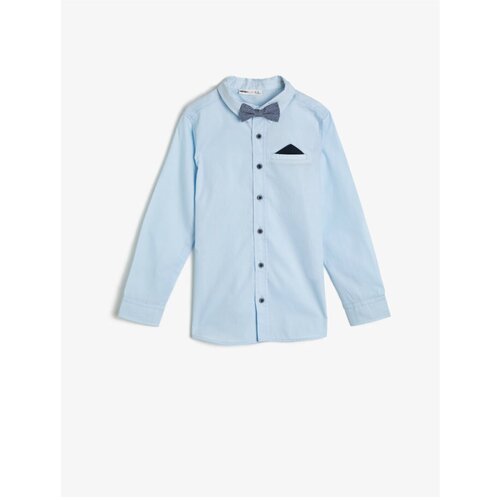 Koton Boy&amp;#039;s A.Blue Classic Collar Shirt Without Bowtie Slike