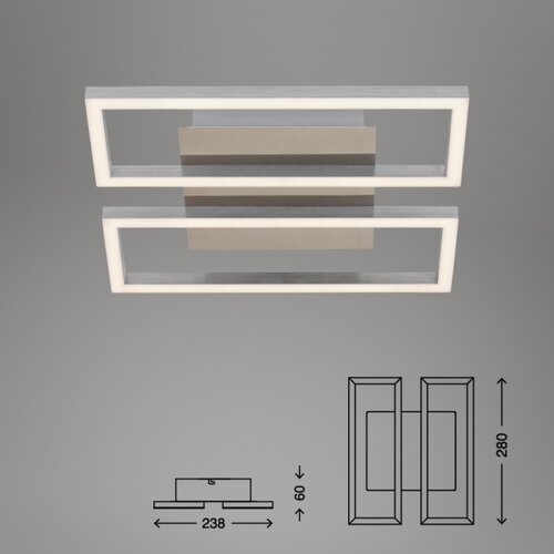 BRILONER 3107-012 - led prigu&amp;scaron;iva plafonsko svetlo frame 2xLED/7,25W/230V Slike