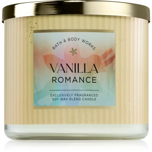 Bath & Body Works Vanilla Romance dišeča sveča 411 g