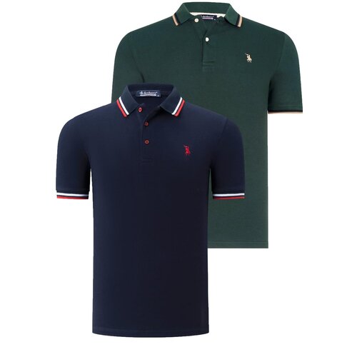 Dewberry DUAL SET T8594 MENS T-SHIRT-NAVY BLUE-NEFT Slike