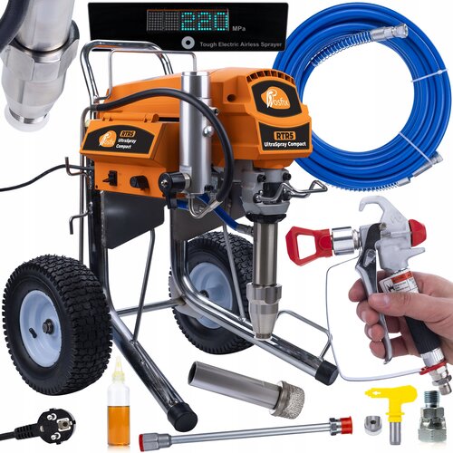 Rosfix Set RTR5 UltraSpray Compact &ndash; Airless Brizgalna Naprava | 4000W, 3300 PSI (227 bar), 6,5 L/min, 15 m 3/8, &Scaron;oba 631, (5000356551) Cene