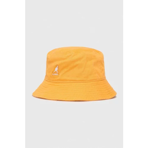 Kangol Bombažni klobuk oranžna barva