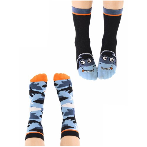 Denokids Socks - Black - With Slogan Slike