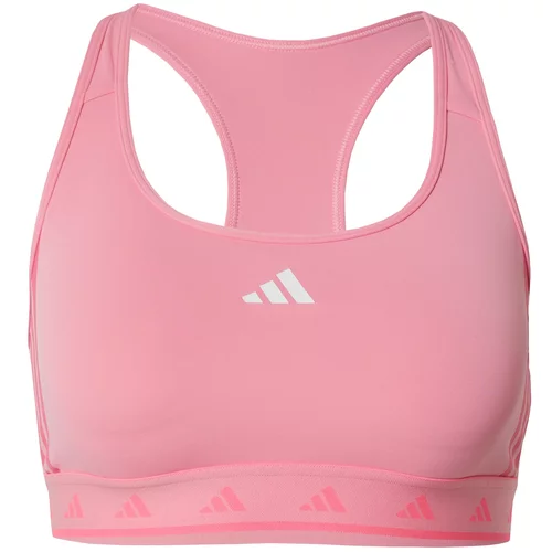 Adidas Sportski grudnjak 'Powerreact' roza / bijela