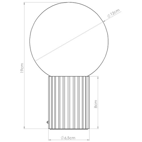 Sollux SL.1751 - Stona lampa HALO 1xG9/8W/230V prečnik 12 cm crvena Slike