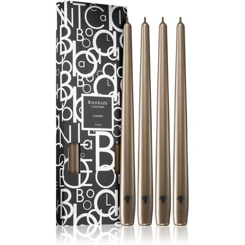 Baobab Candela Taupe svijeća 4 kom Slike