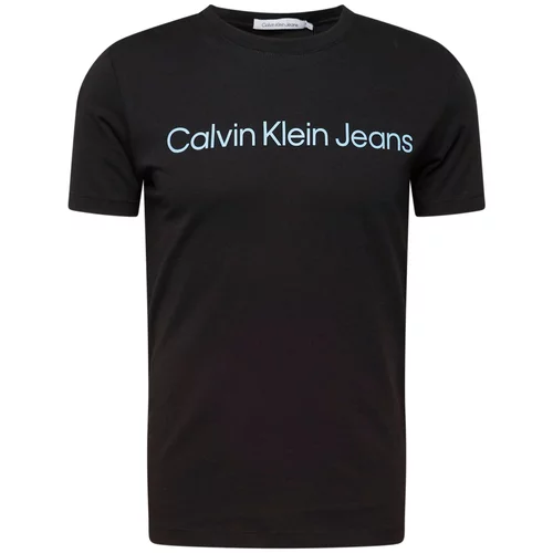 Calvin Klein Jeans Majica svijetloplava / crna
