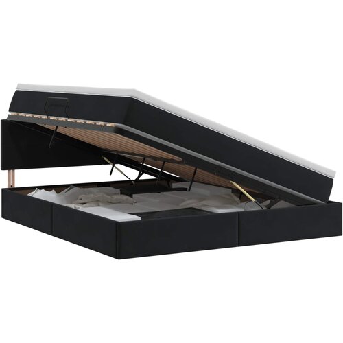  Krevet s od storage s uzglavljem Crna 160 x 200 cm Bar&amp;scaron;un Slike